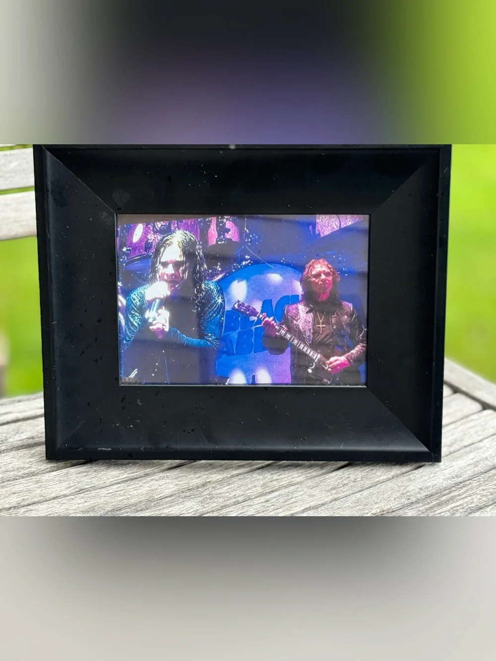 Original Black Sabbath 2016 Front Row Photo | Ozzy Osbourne & Tony Iommi | Frame - Picture 4 of 9